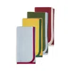 La Doublej Rainbow Large Linen Napkins, Mixed Set Of 4 In Multi
