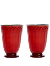 La Doublej Glassware Red Uni In Red