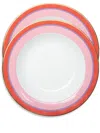 La Doublej Rainbow Soup Plates (set Of Two) In Pink