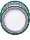 La Doublej Rainbow Soup Plates (set Of Two) In Purple