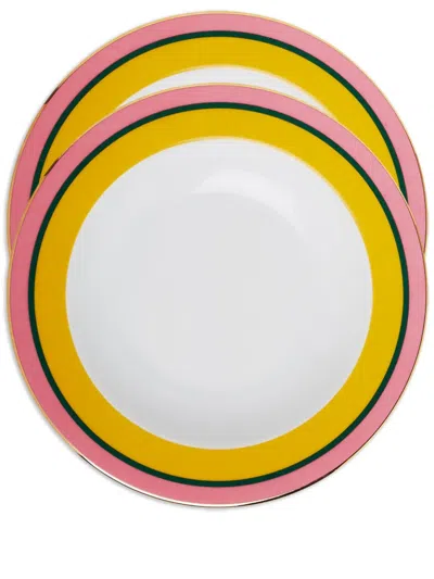 LA DOUBLEJ RAINBOW SOUP PLATES (SET OF TWO)
