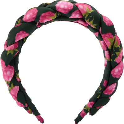 La Doublej Rapunzel Headband Lampone Mini Emerald In Multi