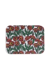 La Doublej Rectangular Printed Tray Big Blooms Bianco Multicolor In Big Blooms Bianco Multicolor