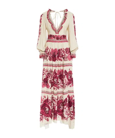 La Doublej Reina Crepe Maxi Dress In Multi