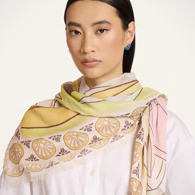 La Doublej Reversible Foulard 90 In Brown