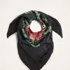 La Doublej Reversible Fringe Carré Scarf