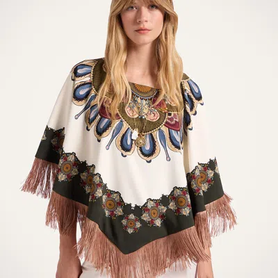 La Doublej Reversible Mini Poncho