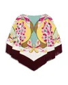 La Doublej Reversible Mini Poncho Top In Multi