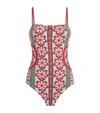La Doublej Reversible Printed Elle Swimsuit In Multi