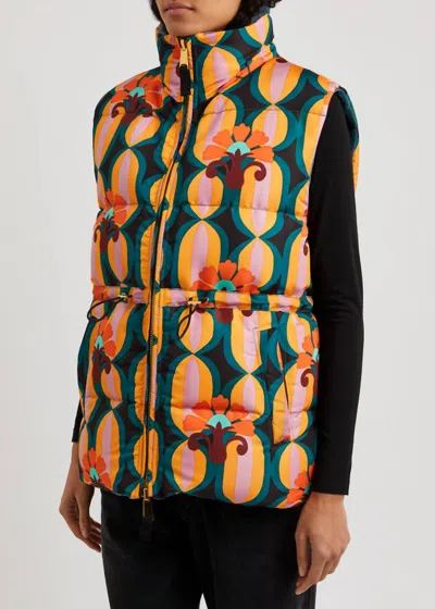 La Doublej Reversible Puffer Vest In Arcturus In Multi