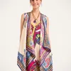 La Doublej Reversible Scarf Gilet In Multi