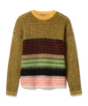 La Doublej Brera Striped Mohair-blend Sweater In Multi