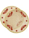 La Doublej Round Raffia Placemat (set Of Two) In Neutrals