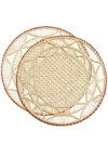 La Doublej Raffia Placemat Set Of 2 In Neutrals