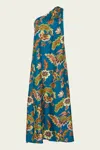 La Doublej Multicolor Long Dress With All-over Printed Floral Motif