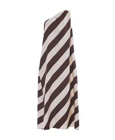 La Doublej Roy Dress Veneziana Chocolate