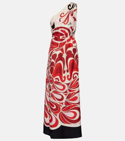 LA DOUBLEJ ROY PHOENIX SILK TWILL MAXI DRESS