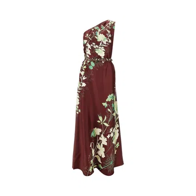 La Doublej 'roy' Silk One-shoulder Dress