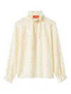 La Doublej Ruffled Blouse In White