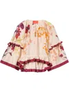 La Doublej Ruffled Blouse In Nude