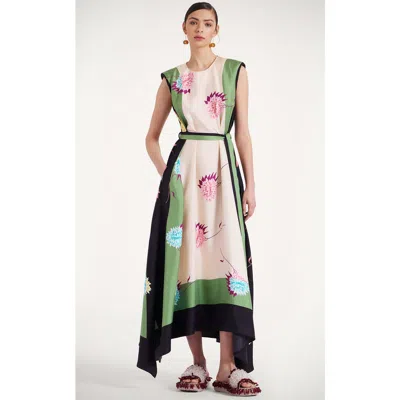 LA DOUBLEJ LA DOUBLEJ SAN CARLO DRESS DERBY PLACÉE MULTICOLOR