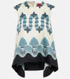 La Doublej San Carlo Printed Silk-twill Blouse In Multicoloured