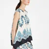 La Doublej San Carlo Printed Silk-twill Blouse In Scirocco Placée Ivory