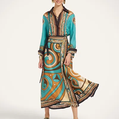 La Doublej Sarong Skirt In Green