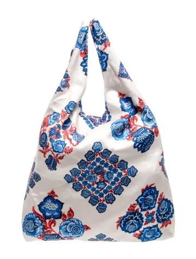 Pre-owned La Doublej Satin Tote In Blue