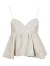 La Doublej La Double J Nude Polyester Blend Top In Neutral