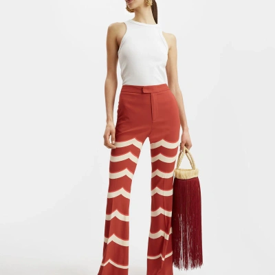 La Doublej Saturday Night Pants In Fans Placée Red