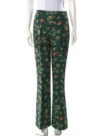 Pre-owned La Doublej Saturday Night Wide Leg Pants In Green