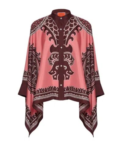 La Doublej Scarf Shirt In Red
