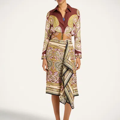 La Doublej Scarf Skirt In Kells Placée Light Green