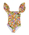 La Doublej La Double J Scarlet One-piece Swimsuit In Multicolor