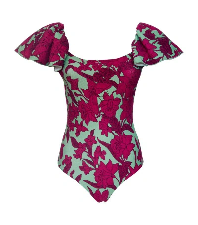 La Doublej Scarlett Swimsuit In Lilium Purple