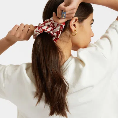 La Doublej Scrunchie In Dragonflower Mini Red
