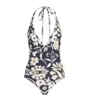 La Doublej Selva Print Sexy Swimsuit In Blue
