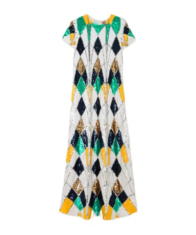 La Doublej Sequin Dress In Multi