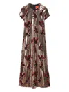 La Doublej Super Midi Swing Dress Primrose Bronze In Brown
