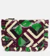 La Doublej Sequined Clutch In Multi