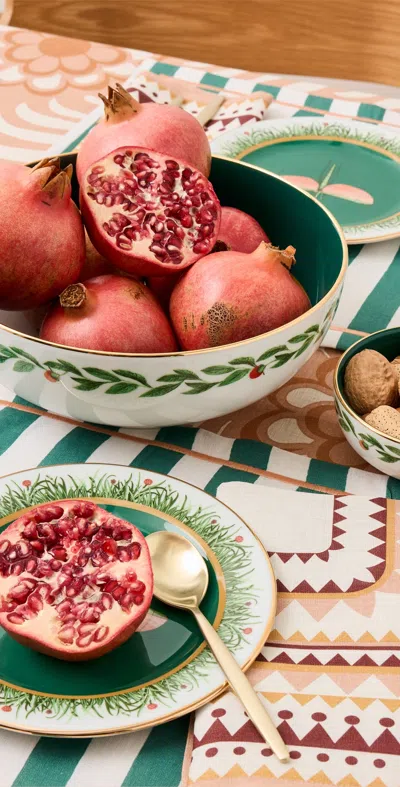 La Doublej Serving Bowl Libellula In Multi