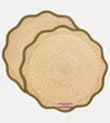 LA DOUBLEJ SET OF 2 STRAW PLACEMATS