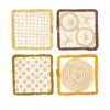 La Doublej Set Of 4 Raffia Coaster Home In Beige