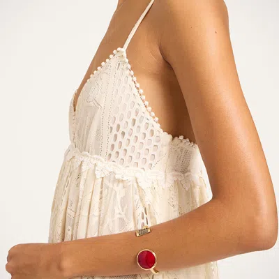 La Doublej Shen Loop Bracelet In Red