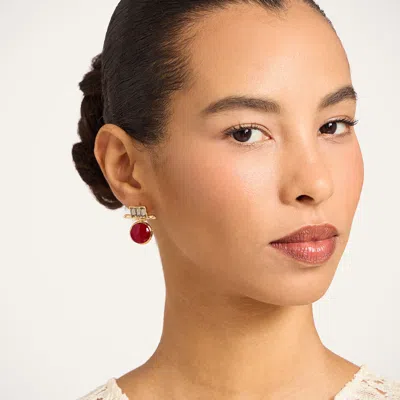 La Doublej Shen Loop Earrings In Gold