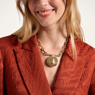 La Doublej Shen Loop Necklace In Gold