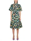 La Doublej La Double J Shirt Dress With Belt In Multicolour