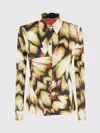 La Doublej Tailored Multicolored Abstract Print Shirt In Black