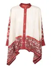 La Doublej La Double J Floulard Printed Silk-twill Shirt In Multi